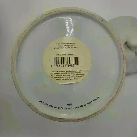 Vintage Martha‎ Stewart Everyday Winter Jubilee Discontinued 10" Cookie Jar - Picture 10 of 10